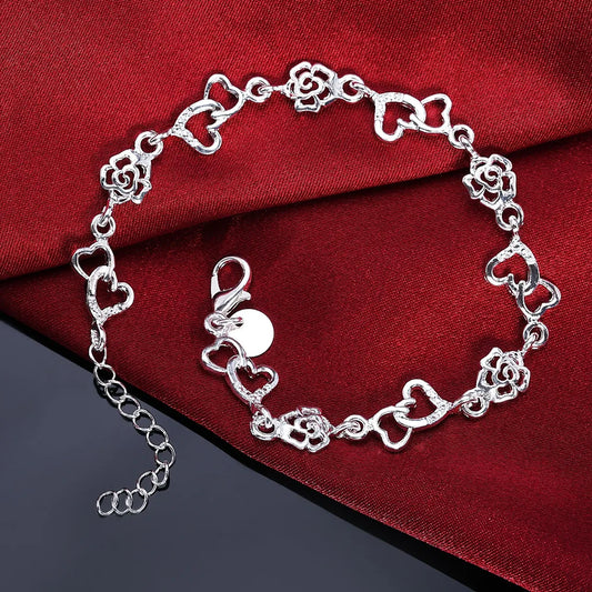 Braccialetto con Perline Portafortuna in Argento Sterling – Eleganza e Significato ✨